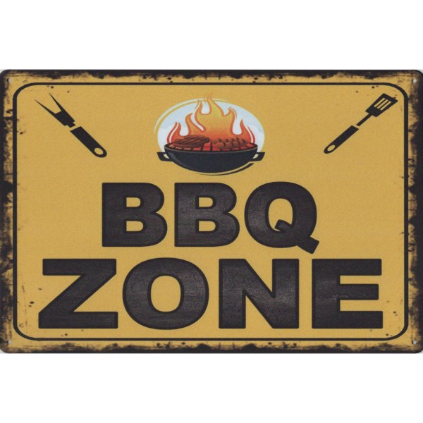 BBQ Zone / Barbecue Zone Retroborden