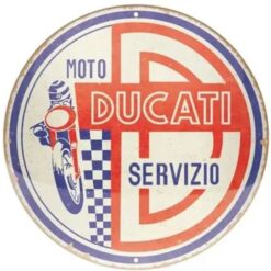 Round Sign - Moto Ducati Servizio