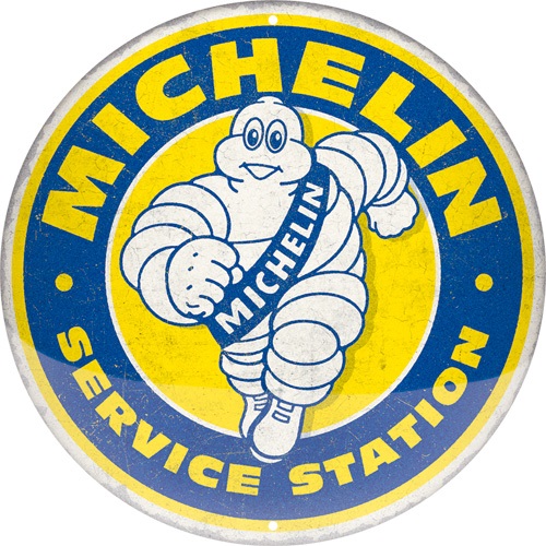 Round Sign - Michelin - Service Station