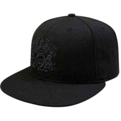 Queen Snapback Cap - Crest Logo Black