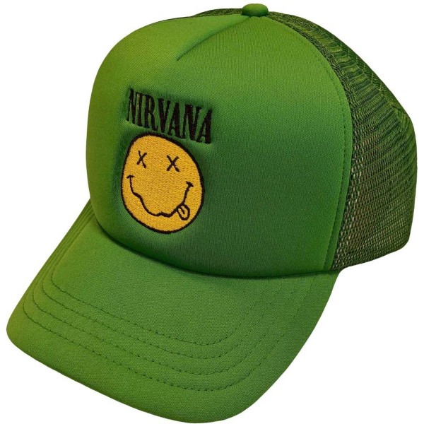 Nirvana Trucker Cap – Happy Face Logo