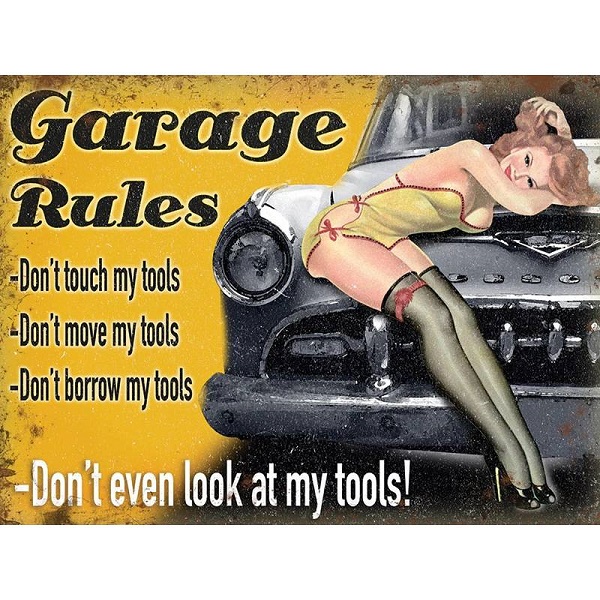 Garage Rules Retroborden